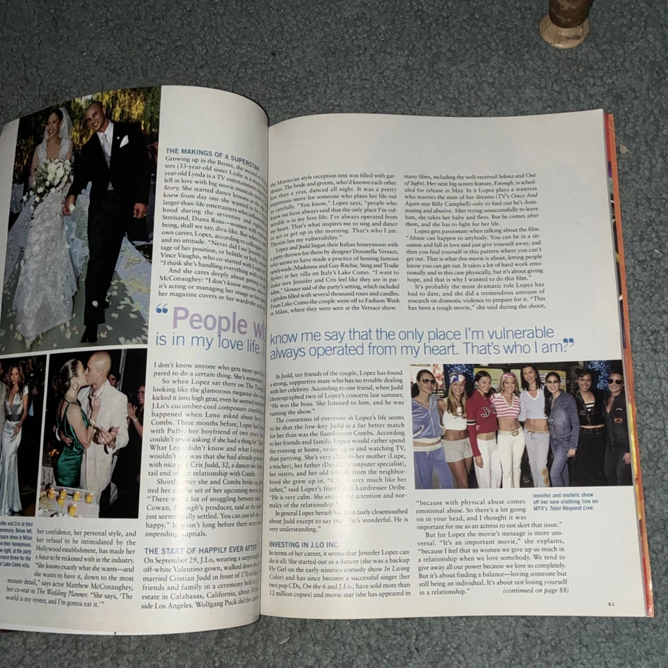 Redbook Magazine January 2002 Jennifer Lopez Rebound Romance - 7 Days Better Sex - Image 2 of 4