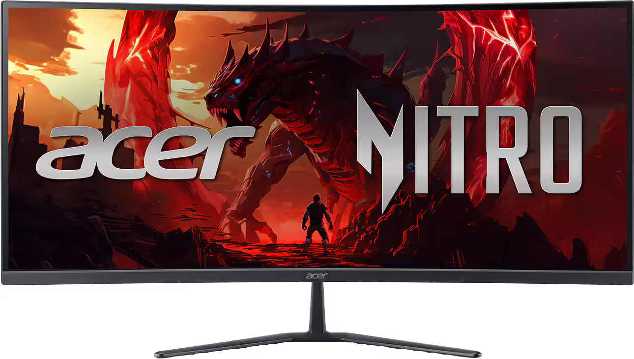 Acer - Nitro ED340CUR Gaming 341500R 21:9 Curvo QHD 200Hz 1ms FreeSync Pre...