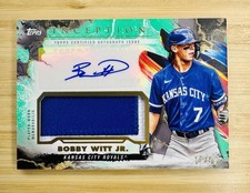 Bobby Witt Jr. 2023 Topps Inception Green Patch Auto /99 Royals #IAP-BW
