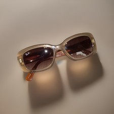 RAY-BAN RB4122 719/13 3N Sunglasses Frame Made In Italy Womens Brown Acrylic