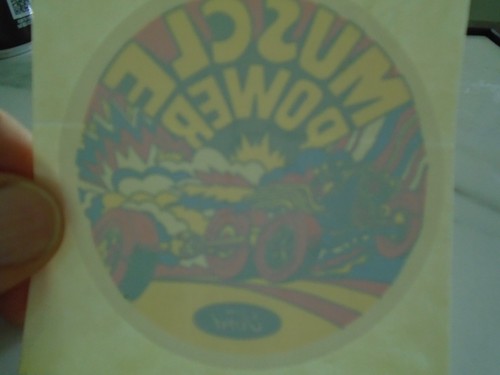 Reproduction Ford Muscle Power (Inside) Decal 60s-70s - Foto 2 di 2