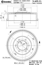 Tambour de frein Nissan PICK-UP