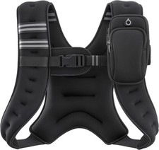 Weighted Vest, 6lb/8lb/12lb/16lb/20lb/25lb/30lb Weight Vest with