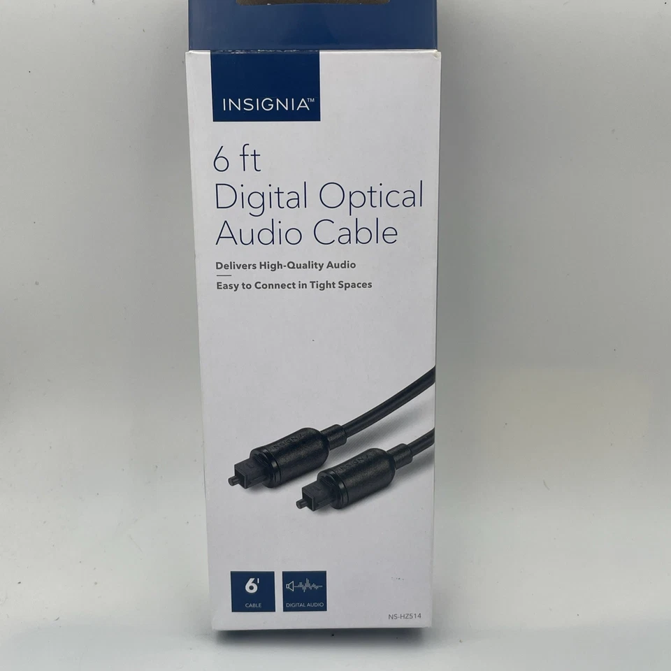 Cable de audio óptico Toslink Insignia NS-HZ514 6' Foto 4 de 4