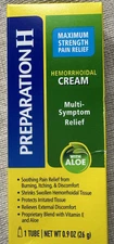 Preparation H Maximum Strength Hemorrhoidal Cream .9 Oz- Sealed Box -Exp 07/2026