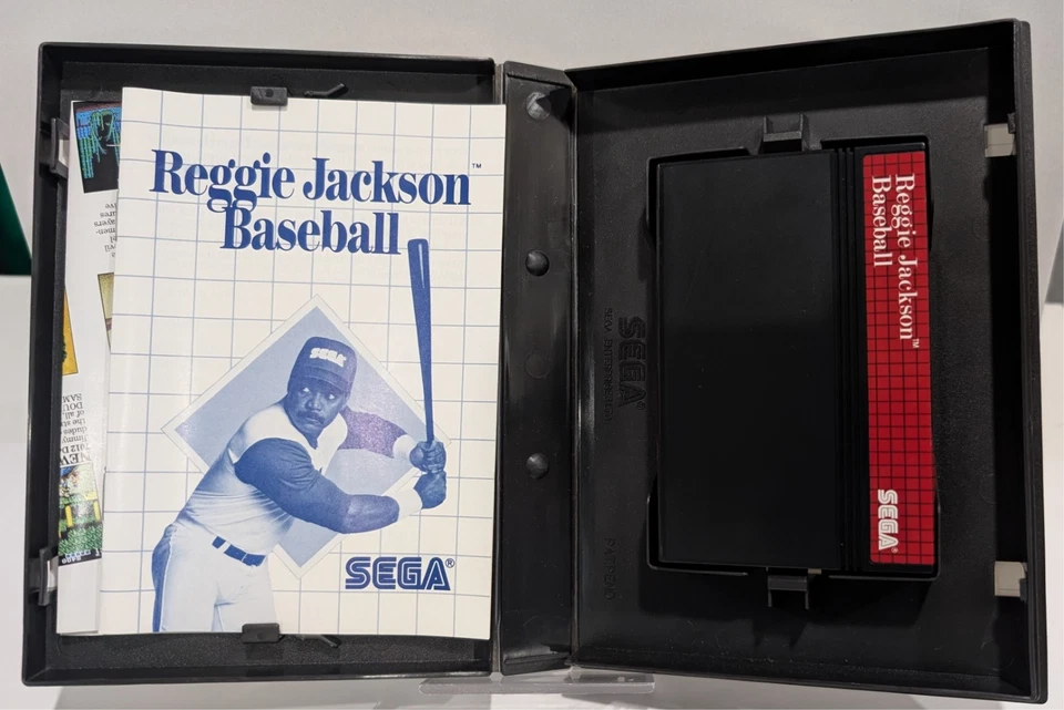 Reggie Jackson Baseball Sega Master System CIB With Manual + Poster 1988 - Image 4 of 4