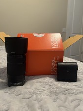 Sony E-Mount Lens 55-210mm F4.5-6.3 OSS SEL55210 Black With 3 Piece Lense Filter