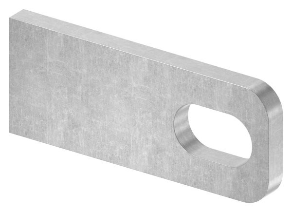 AnschweißLasche Lasche Metall Schmiedeeisen MaßE: 100X40X8 Mm Stahl (Roh) S235JR-image