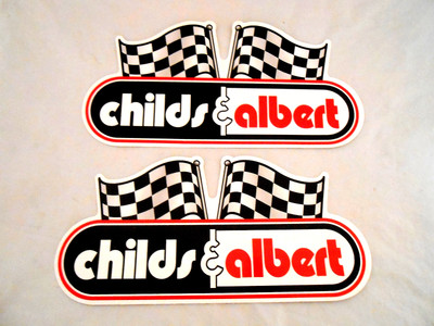 LOT OF TWO CHILDS & ALBERT RACING STICKERS/DECALS  *L@@K