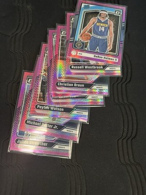 Donruss Optic Pink hyper Lot Denver Nuggets Holmes Westbrook Porter Jr