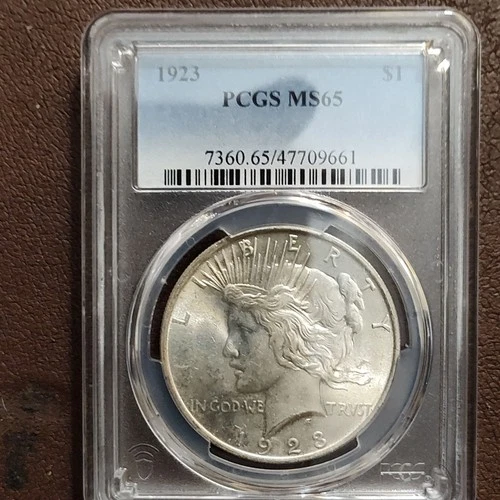 1923 Peace Dollar $1 Silver Coin PCGS MS65 Philadelphia Uncirculated