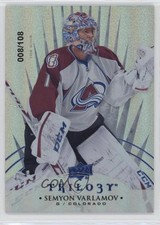 2014-15 Upper Deck Trilogy Radiant Blue 8/108 Semyon Varlamov #79 9cf
