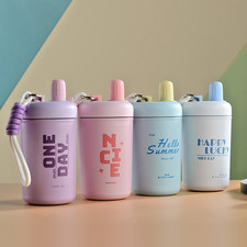 Cute BPA Free Stainless Steel Kids Insulated Tumbler Direct Drink Coffee Cup