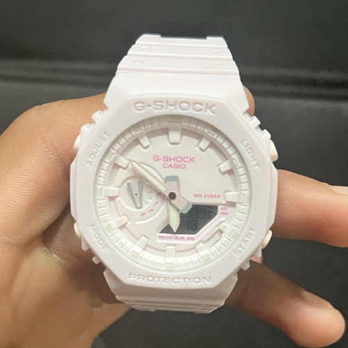 Casio G-SHOCK pink Analog-Digital Quartz Watch 200m World Time Chrono Box