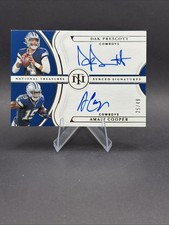 2022 National Treasures Dak Prescott Amari Cooper Synced Signatures Auto #/49