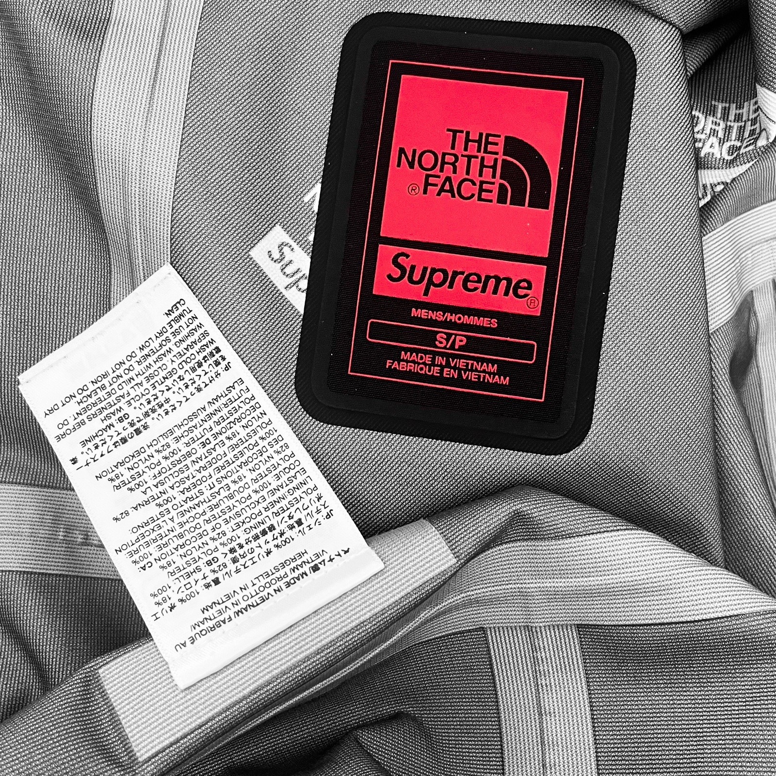 2024 Supreme / The North Face Split Taped Seam Shell Jacket Cream Purple small image 6
