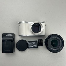 Samsung NX300 20.3MP Digital Camera  18-55mm Lens OEM Battery Charger  SIM EUC