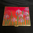 Vintage Limoges Limiteds Enameled Iris Card/Cigarette Case Dhana Krushkhov