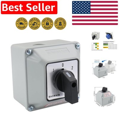 660V Rotary Changeover Switch 20A with Wider Box for Efficient Control