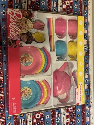 Barbie Kitchen Playset Tea Set Pretend Play Dish Set 2019 GJK70