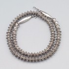 18" 8mm Sterling Navajo Bench Fluted Saucer Southwest Necklace — photo 5