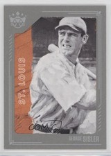 2021 Panini Diamond Kings Gray Framed George Sisler #17 HOF 7wx
