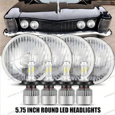 4pcs 5 34 5.75 Inch Round Led Headlights Highlow For Buick Riviera 1963-1974