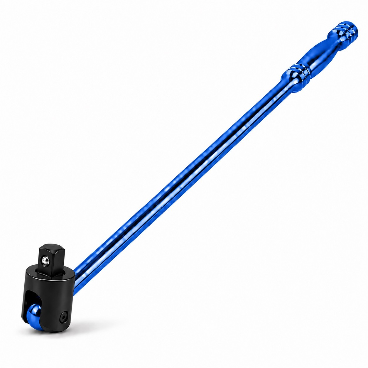 Autojack 600mm Breaker Bar 1/2 Inch Sq Dr Heavy Duty, Socket Wrench, Blue | 600mm 1/2" breaker bar with flexi knuckle and heavy-duty Cr-V steel construction for powerful leverage on stubborn fasteners. - Image 2