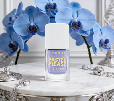 Catrice Pastel Please Nail Polish 020 Cloud Nine Glanz Nagellack   Blau Silber