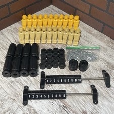 Vtg Tournament Style Cast Foosball 70s Replacement Men Bumpers Handles/grips