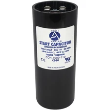 Appli Parts motor start capacitor 1000-1200 Mfd (microfarads) uF 110-125 VAC uni