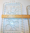 2 Vintage Anchor Hocking Bubbles Colonial Lady Circles Snack Tray 10"x6" 1 chip — photo 3