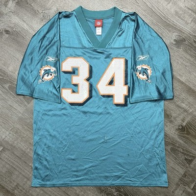 Reebok×NFLマイアミ・ドルフィンズ リッキーウィリアムズ ゲームシャツ Ricky Williams Vintage Reebok Miami Dolphins Jersey #34 Mens Large