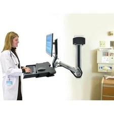 NEW Ergotron StyleView 45-272-026 Sit Stand Combo Arm Wall Computer Desk System