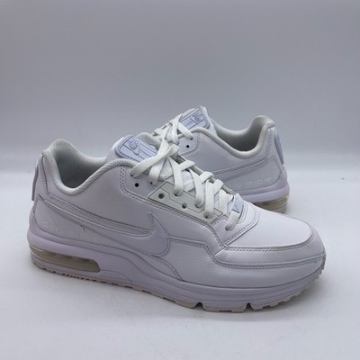 Nike 687977-111 Air Max LTD 3 Men's Size 9.5 Shoes White Leather Sneakers