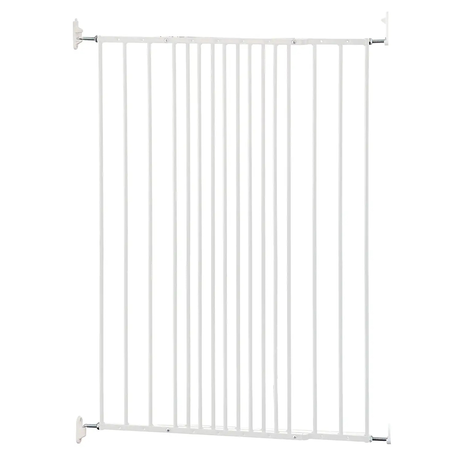 Safetots Baby Stair Gate, Extra Tall, Screw Fitted, White, 62.5cm - 106.8cm