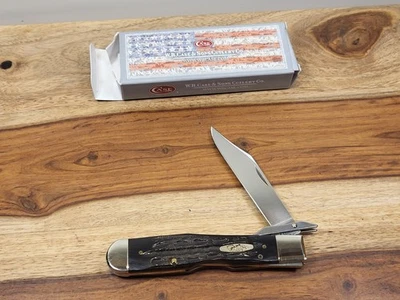 2018 CASE XX (#BH111-1/2L SS) GENUINE BUFFALO HORN "CHEETAH" POCKET KNIFE- MIB - Image 1 of 4