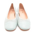 Ladies French Sole Imply Ballerina Flats 7 M Light Blue Raffia Shoes New in Box — photo 3