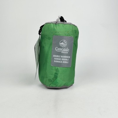 Cascade Oasis 2 Person Travel Double Hammock Green (Brand New)