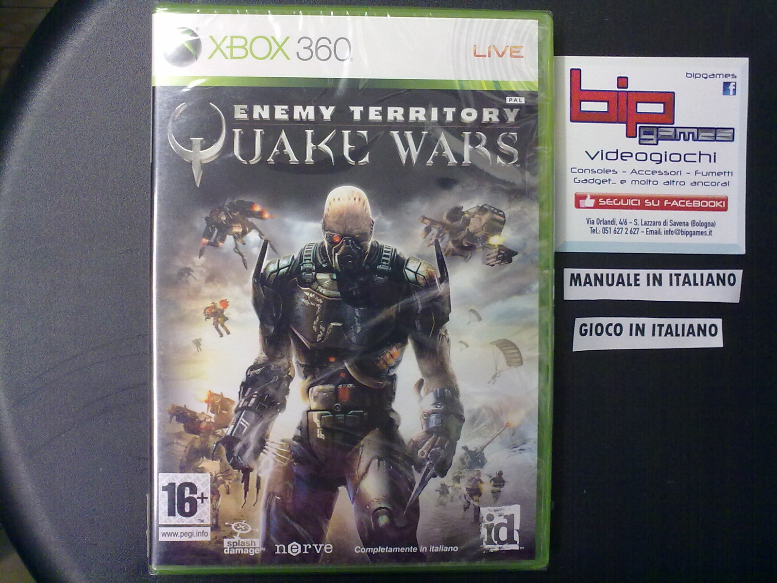 ENEMY TERRITORY QUAKE WARS XBOX360 PAL ITA NUOVO SIGILLATO