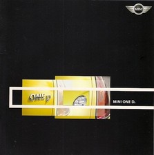 Mini One Diesel Hatchback 2003 UK Market Sales Brochure
