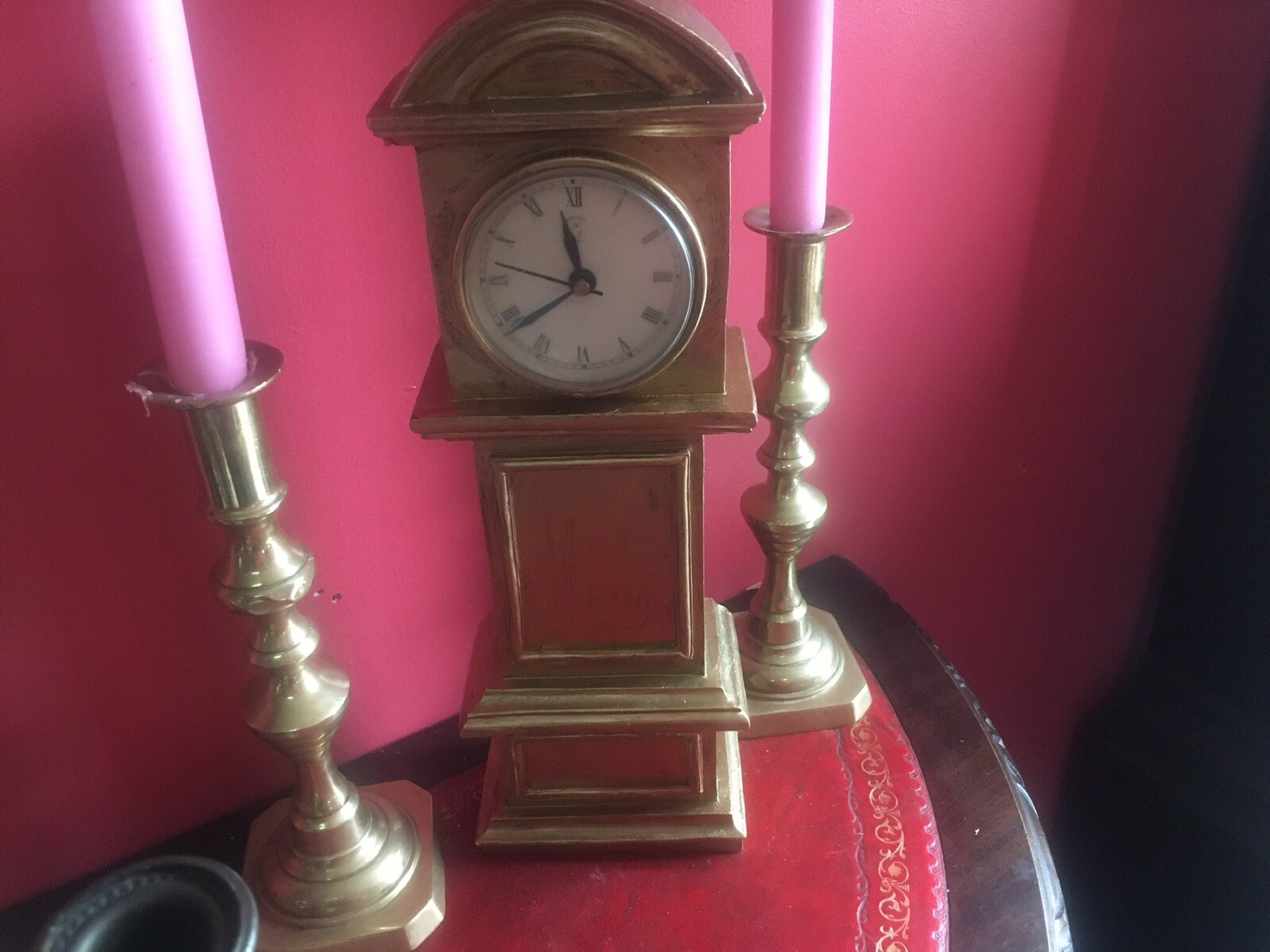 Antique Vintage Brass Bronze, Marble Clocks Sets Garniture Candelabras