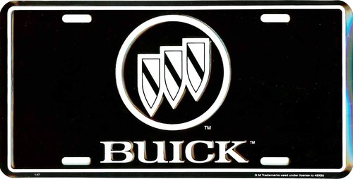 Buick Neuheit Nummernschild geprägt Metall New Old Stock #2000
