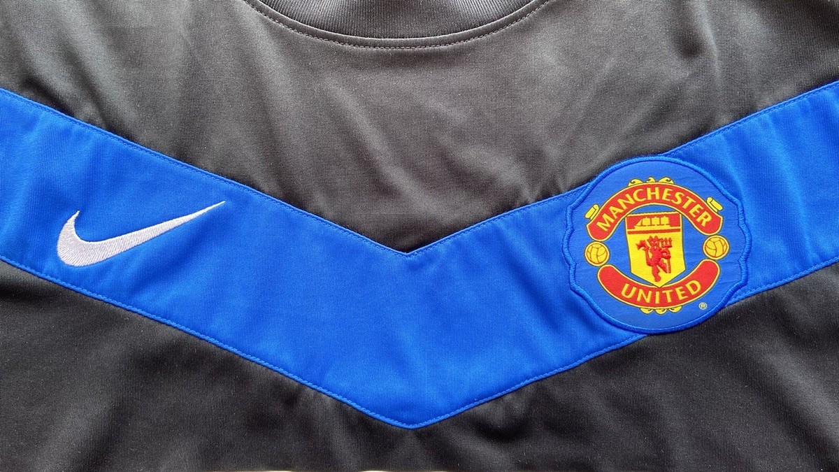 MANCHESTER UNITED 2009 2010 AWAY FOOTBALL SHIRT SOCCER JERSEY NIKE