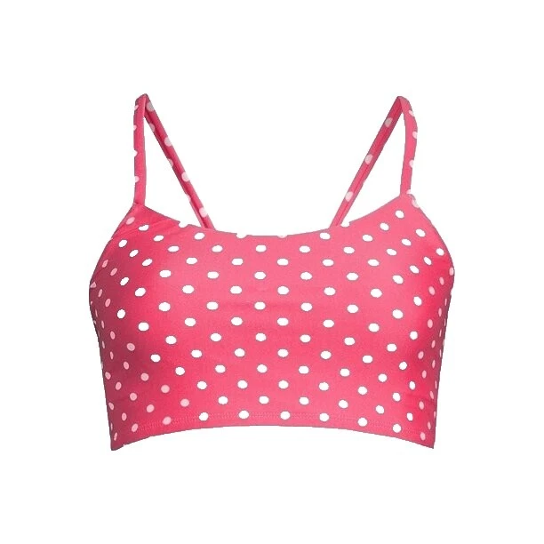 Top de lunares poliéster traje de baño para mujeres