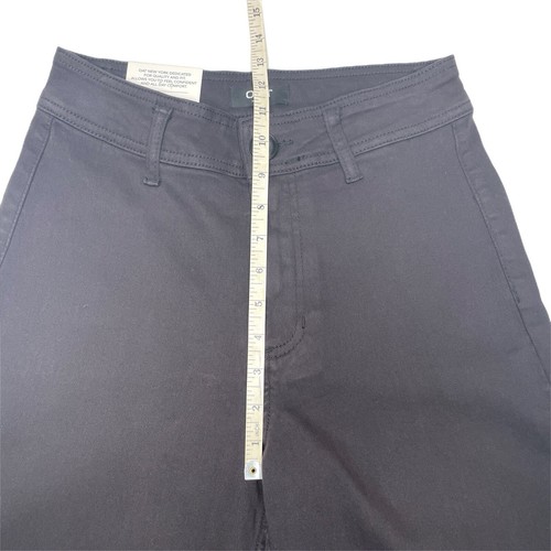 NWT Oat New York High Waist Wide Leg Raw Hem Black Jeans Size 26 - Bild 11 von 13