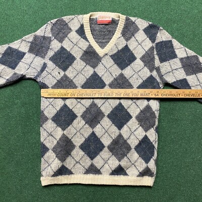 n*着様 60s wool×mohair argyle cardigan n*着様 60s wool×mohair argyle cardigan Vintage 1960s Jantzen