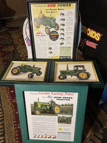 2 john deere advertisements 1955 420 series, and ‘56-‘57. basic advertisement