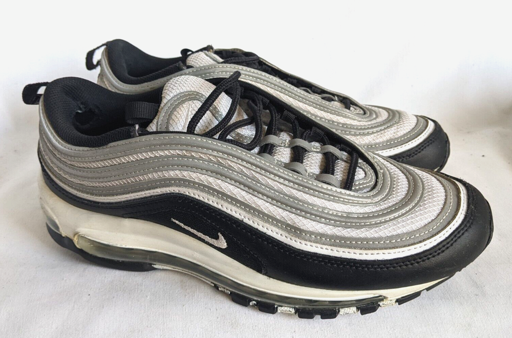 2022 Nike Air Max 97 Men Size 10 Black Silver DM0027-001 Excellent Clean Condition