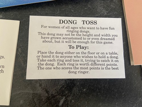 Dong Toss Game Bachelorette Party Novelty Gag Gift Funny Rare Vintage - Picture 6 of 7